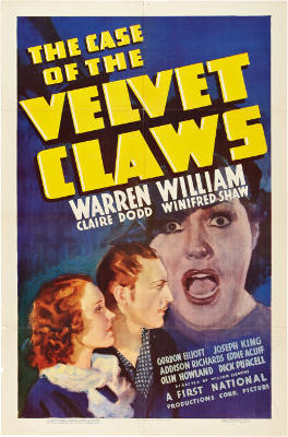 The Case of the Velvet Claws (1936)